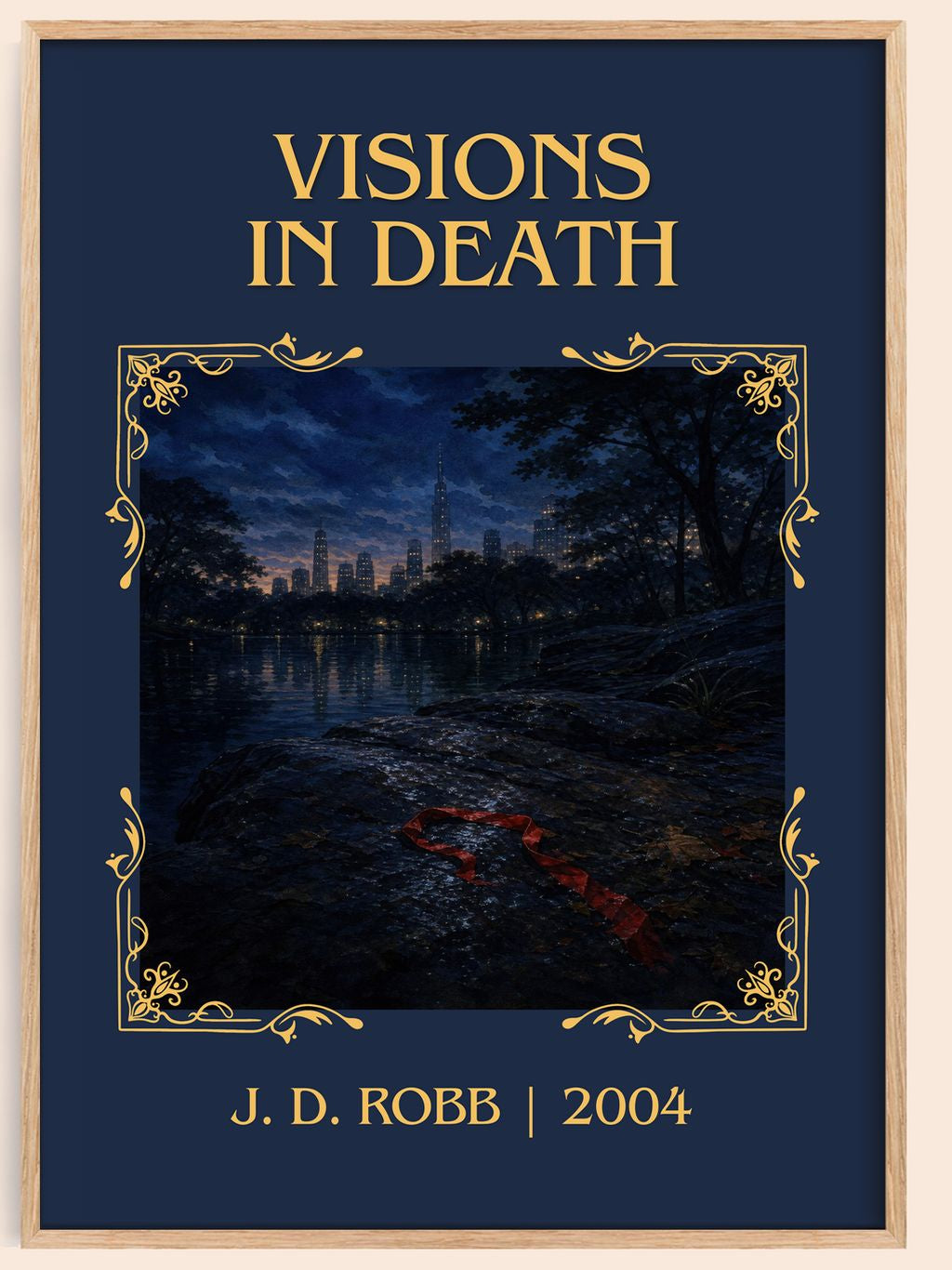 Visions In Death Classic Book Art Print by J. D. Robb – book poster