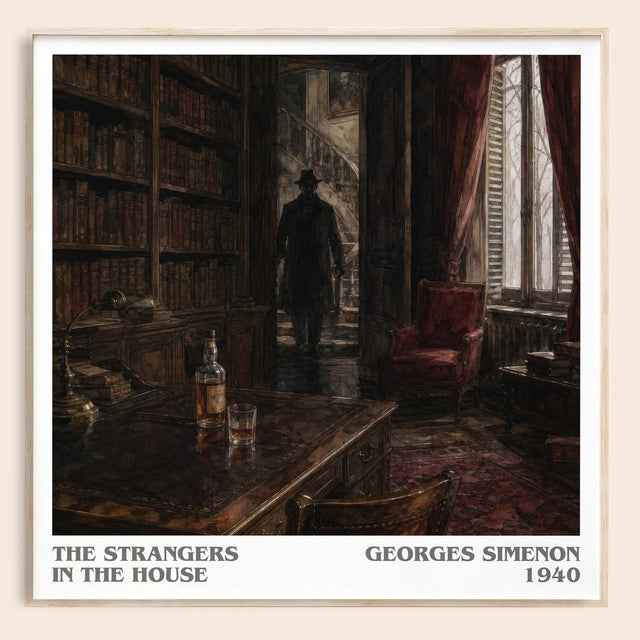 The Strangers In The House Literary Art Print by Georges Simenon
