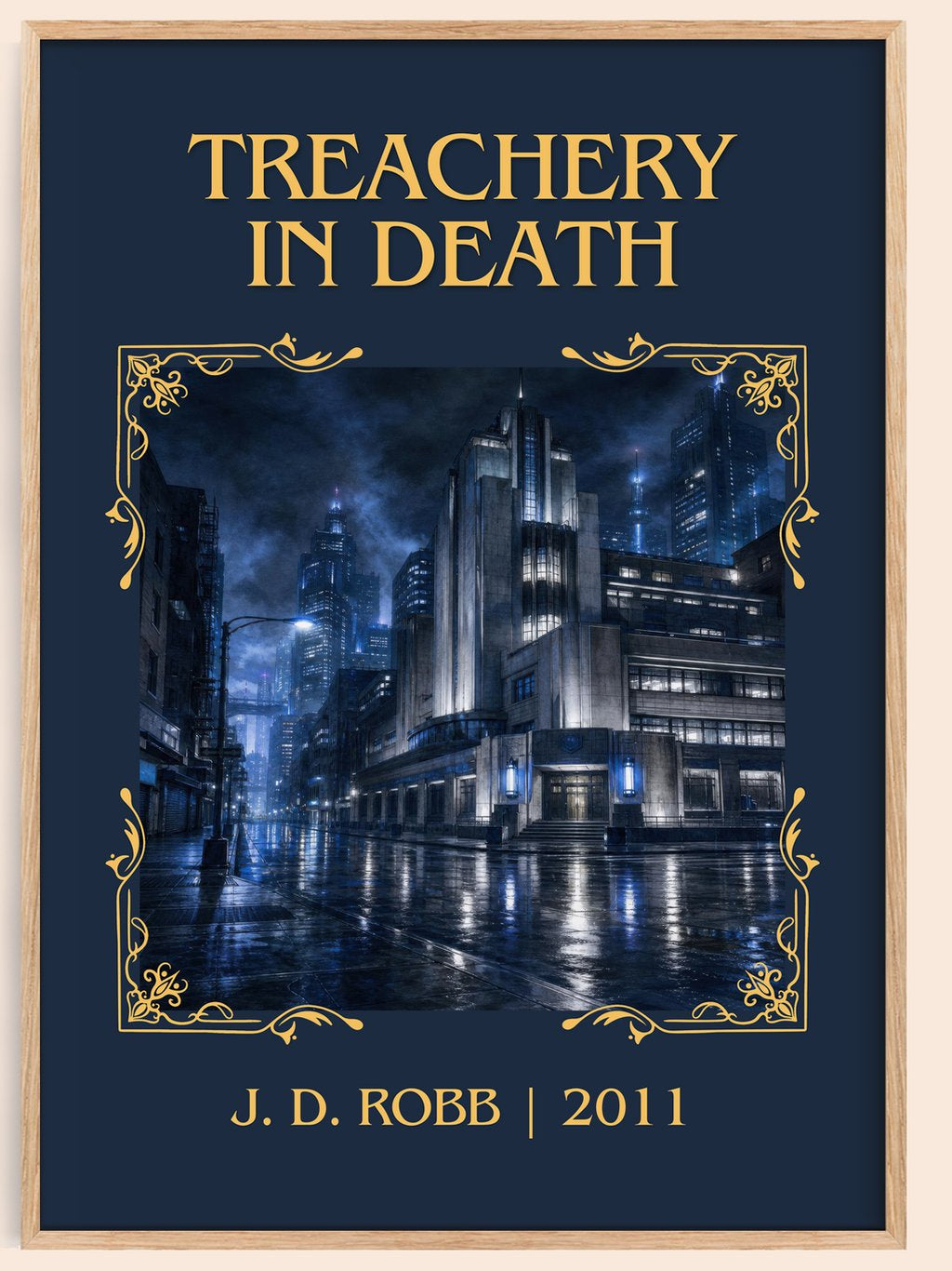 Treachery In Death Classic Book Art Print by J. D. Robb – book poster