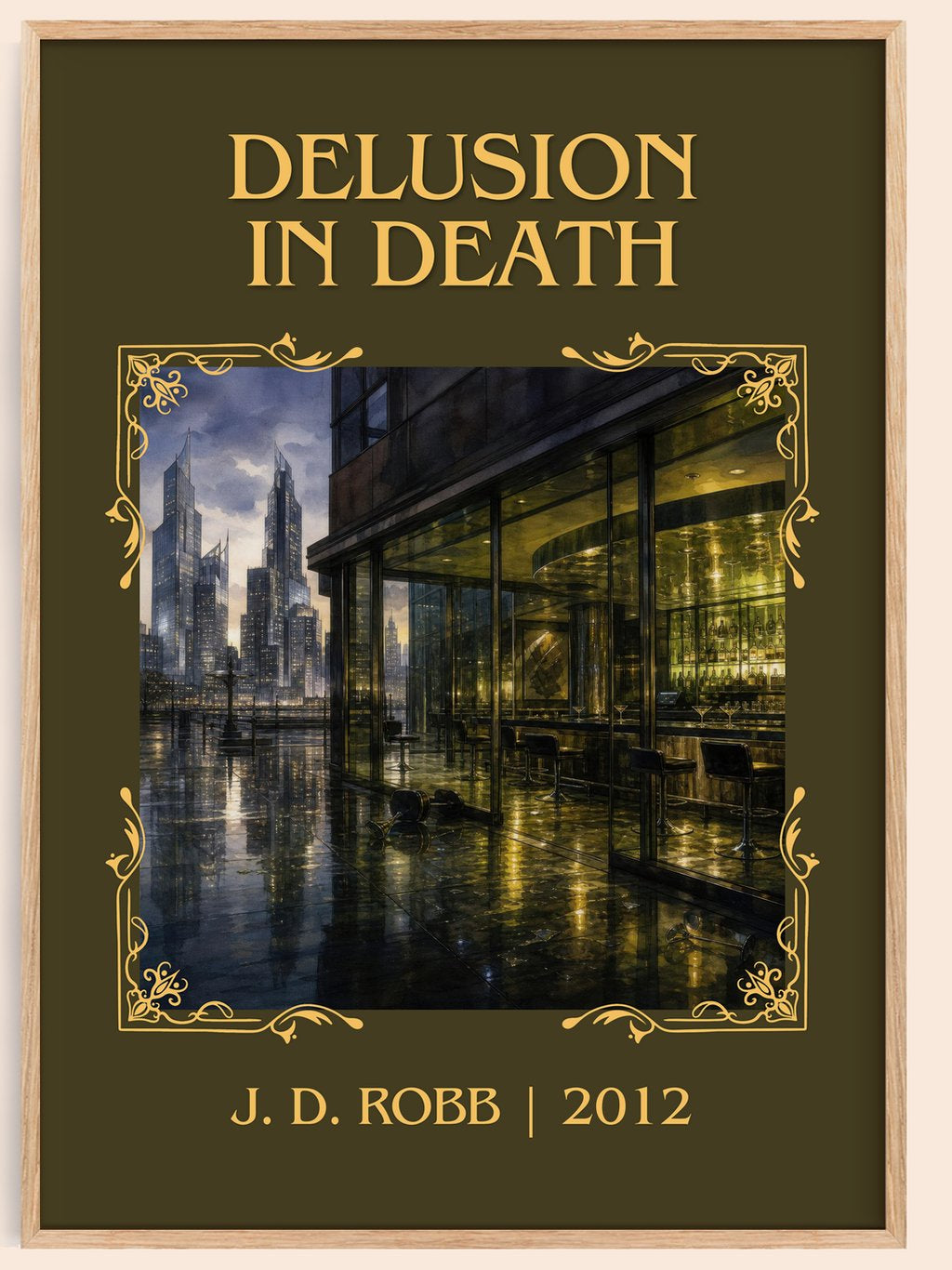 Delusion In Death Classic Book Art Print by J. D. Robb – book poster