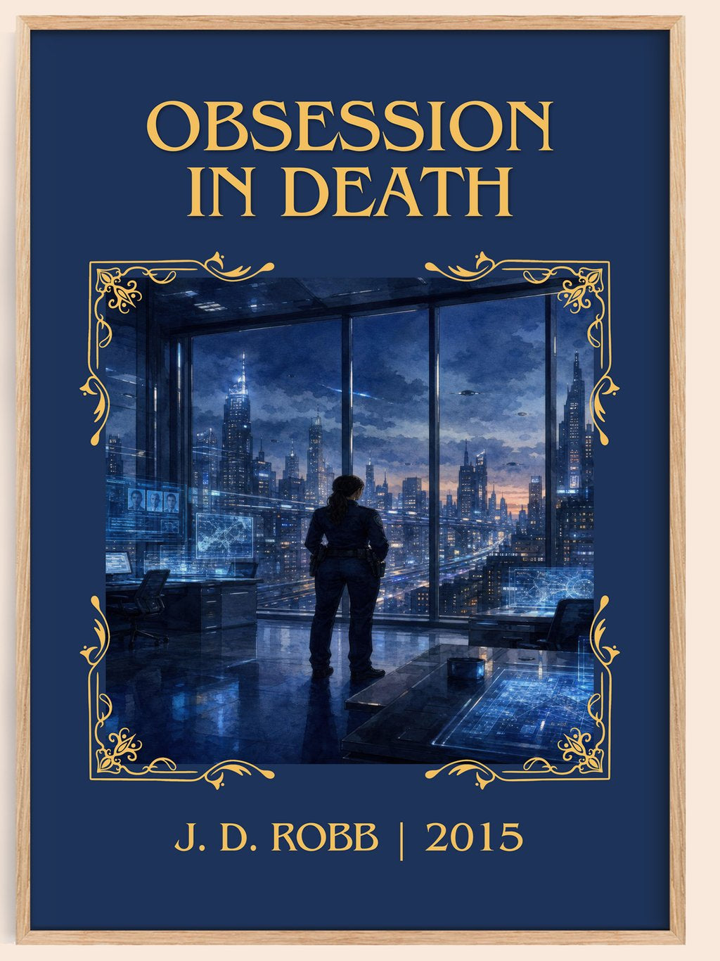 Obsession In Death Classic Book Art Print by J. D. Robb – book poster