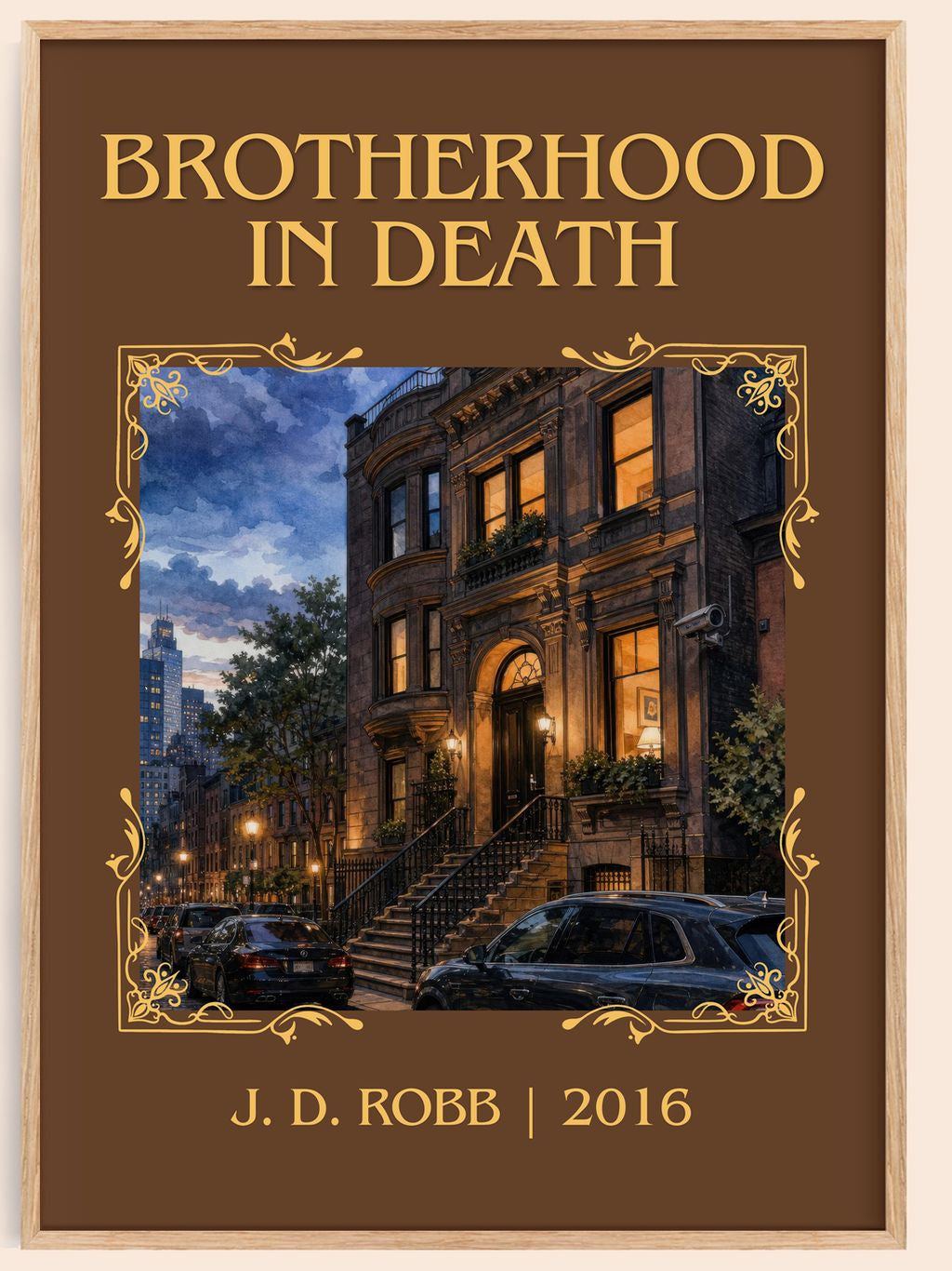 Brotherhood In Death Classic Book Art Print by J. D. Robb – book poster