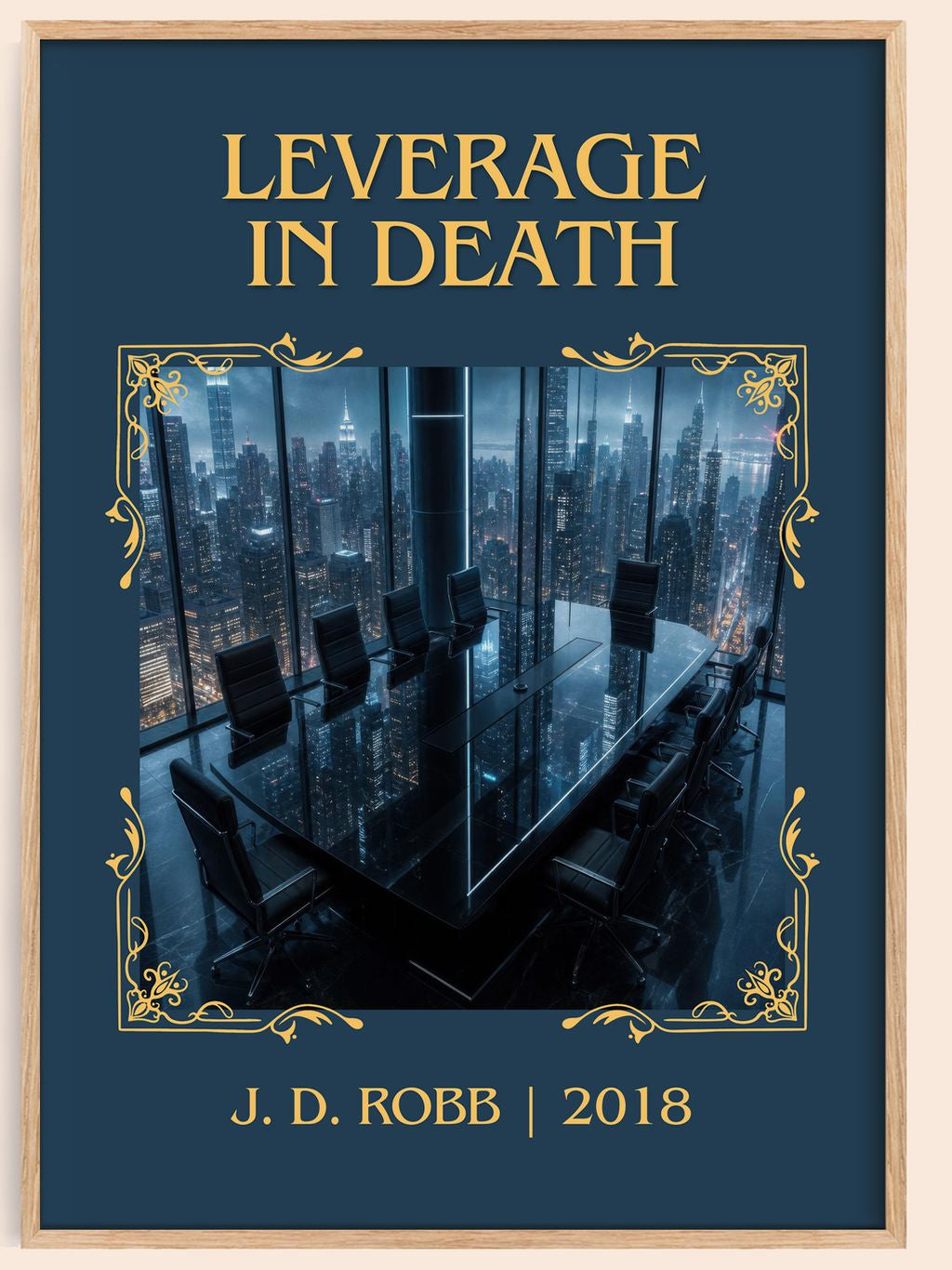 Leverage In Death Classic Book Art Print by J. D. Robb – book poster