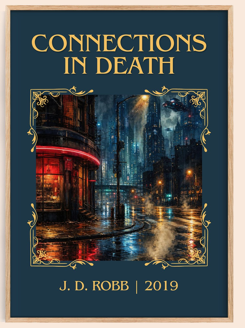 Connections In Death Classic Book Art Print by J. D. Robb – book poster