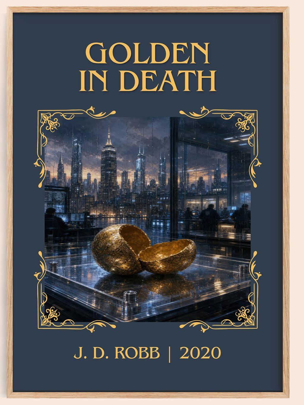 Golden In Death Classic Book Art Print by J. D. Robb – book poster