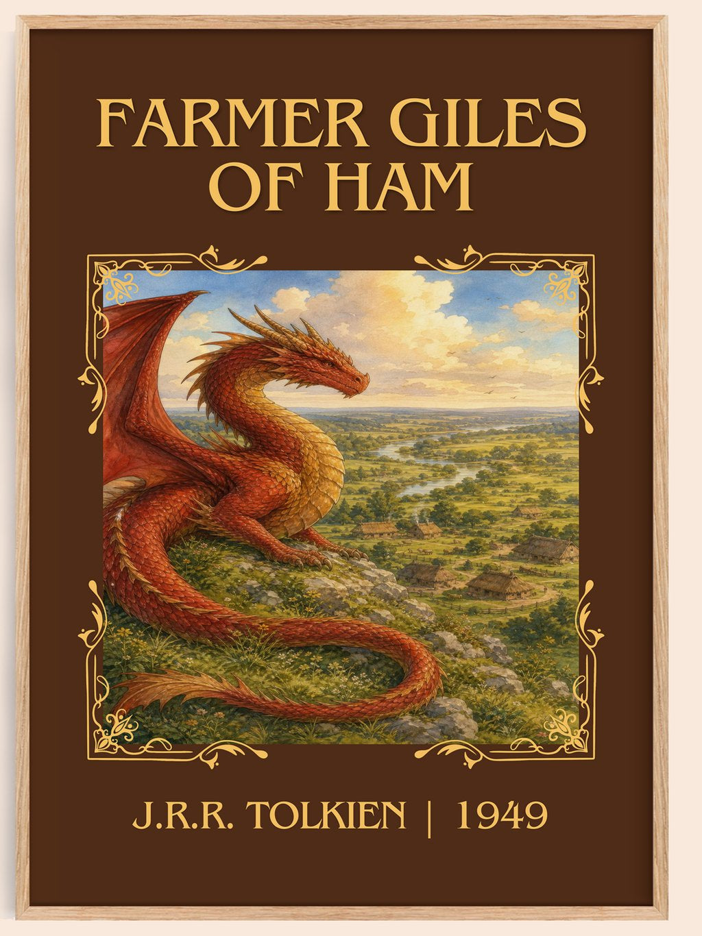 Farmer Giles Of Ham Classic Book Art Print by J.R.R. Tolkien – book poster