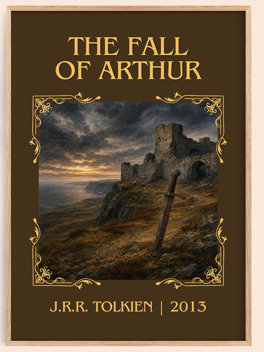 The Fall Of Arthur Classic Book Art Print by J.R.R. Tolkien – book poster