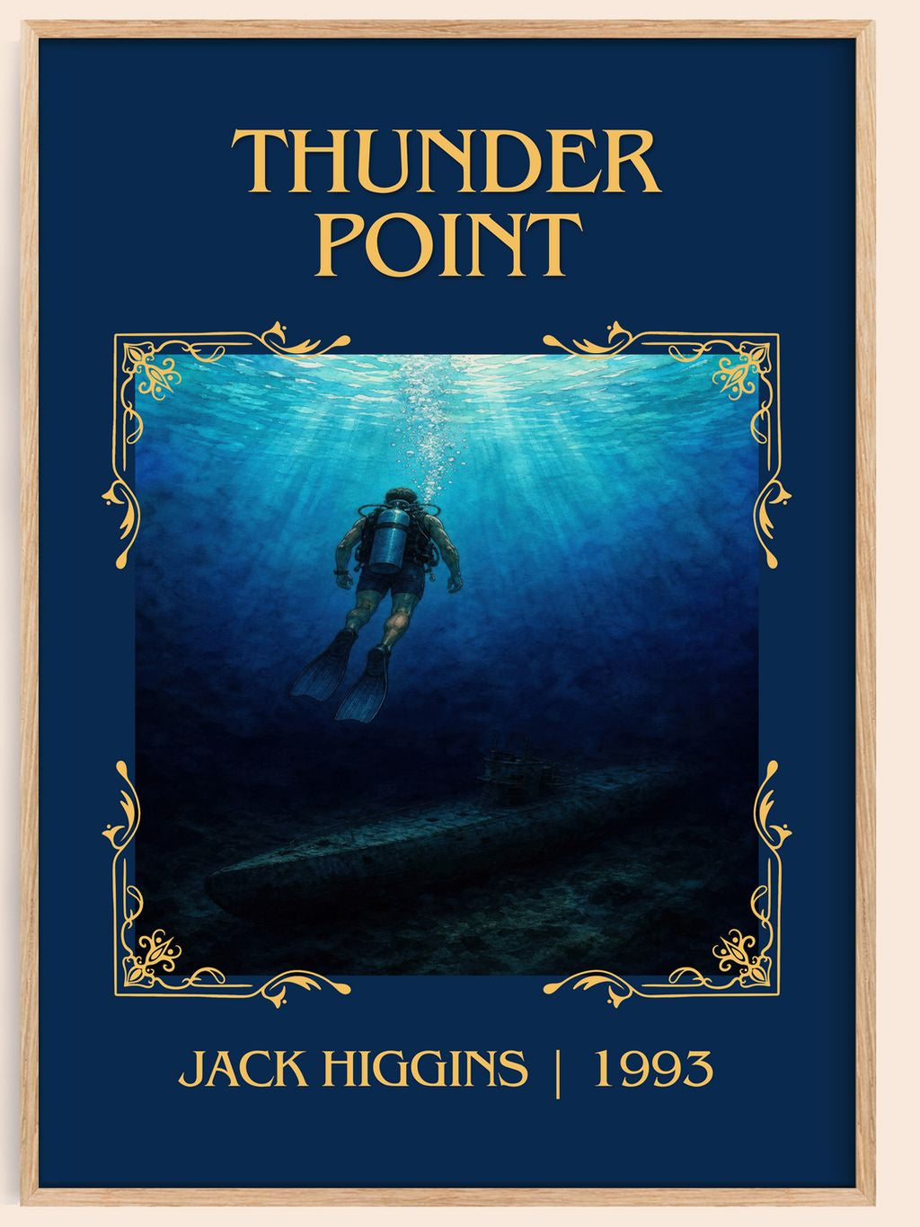 Thunder Point Classic Book Art Print by Jack Higgins – book poster