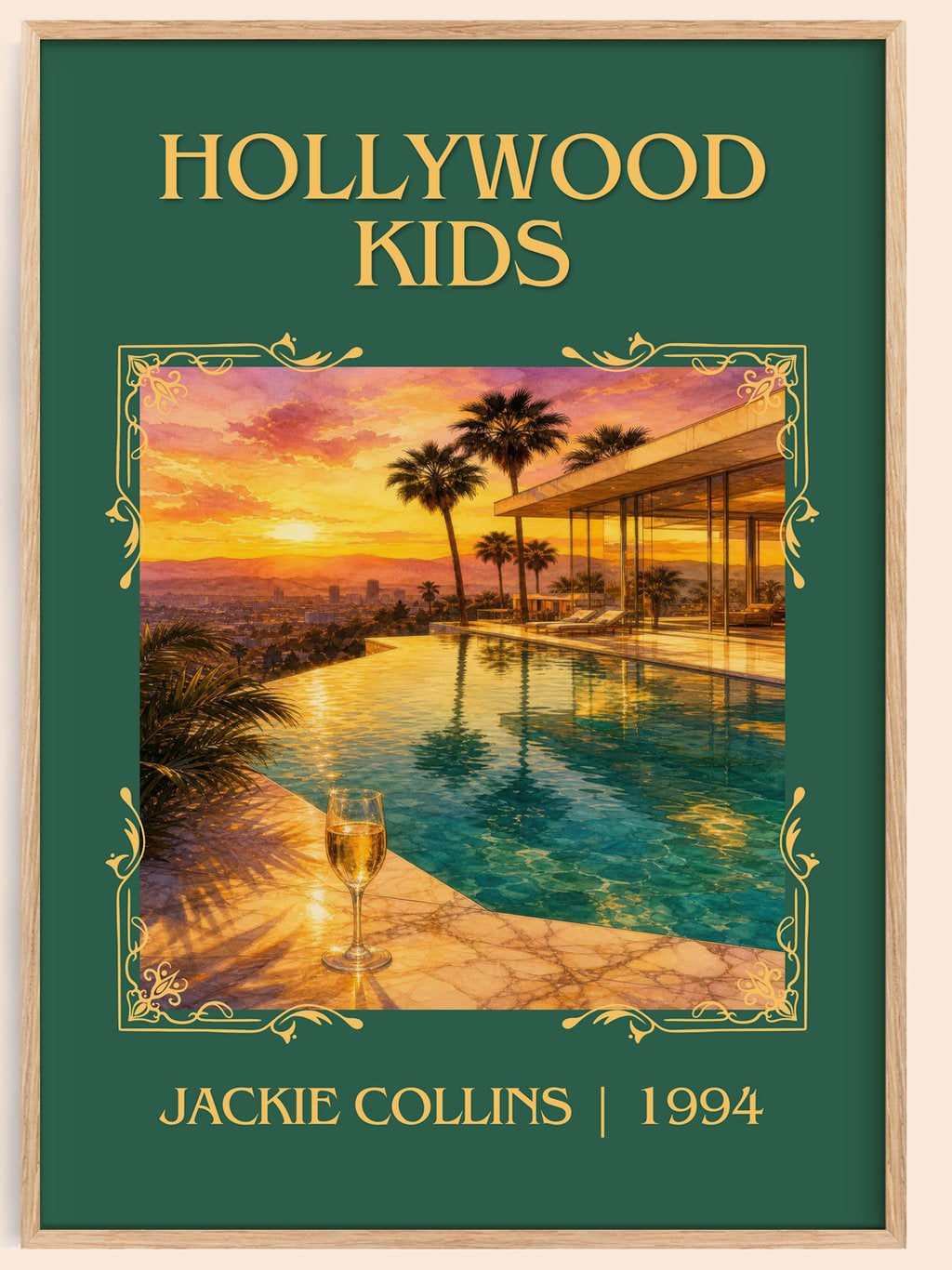 Hollywood Kids Classic Book Art Print by Jackie Collins – book poster
