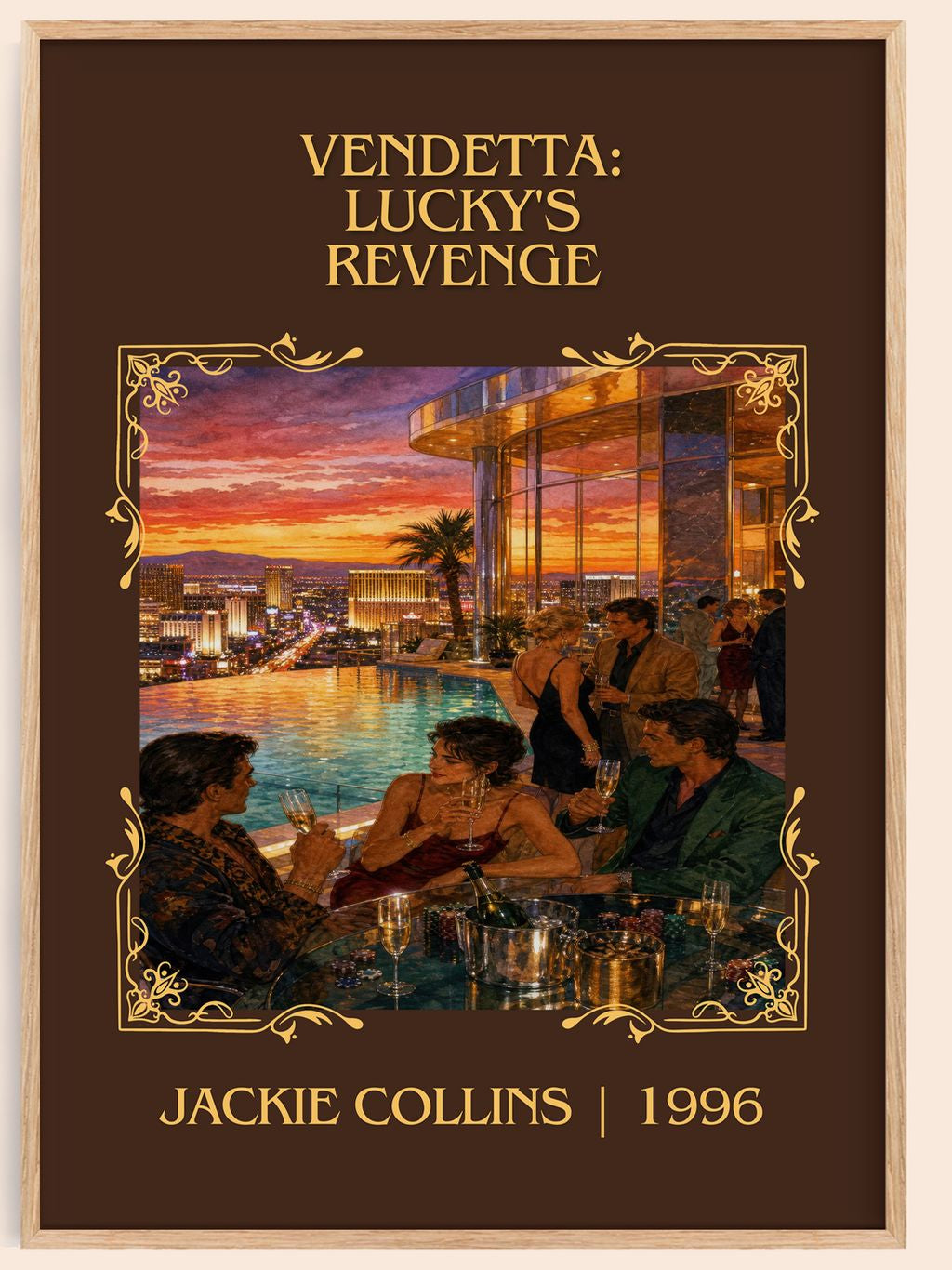 Vendetta: Lucky's Revenge Classic Book Art Print by Jackie Collins – book poster