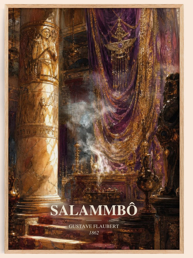 Salammbô Book Watercolour Illustration by Gustave Flaubert