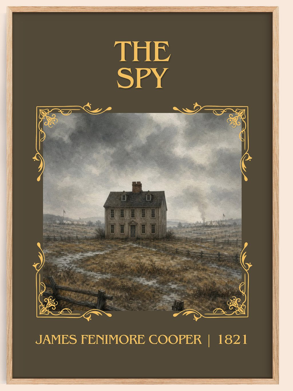 The Spy Classic Book Art Print by James Fenimore Cooper – book poster