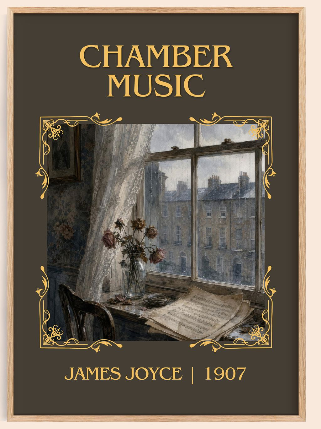 Chamber Music Classic Book Art Print by James Joyce – book poster