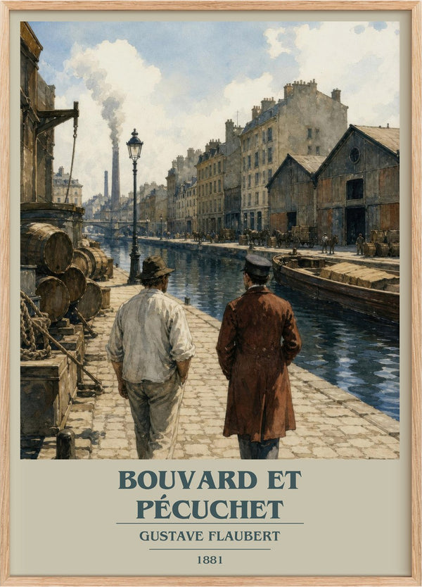 Bouvard Et Pécuchet Book Cover Poster by Gustave Flaubert
