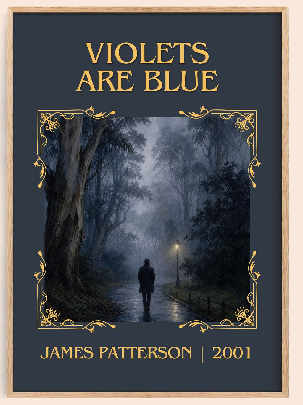 Violets Are Blue Classic Book Art Print by James Patterson – book poster