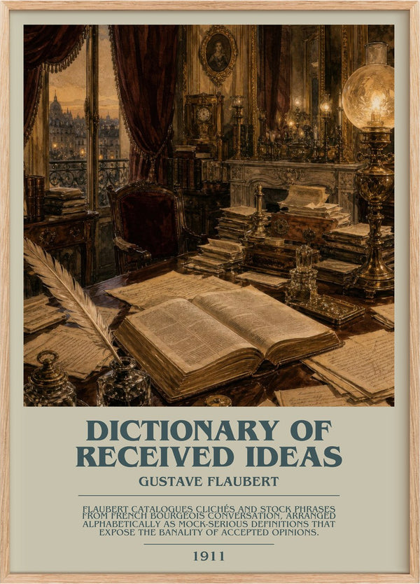 Dictionary Of Received Ideas Bookish Wall Art by Gustave Flaubert