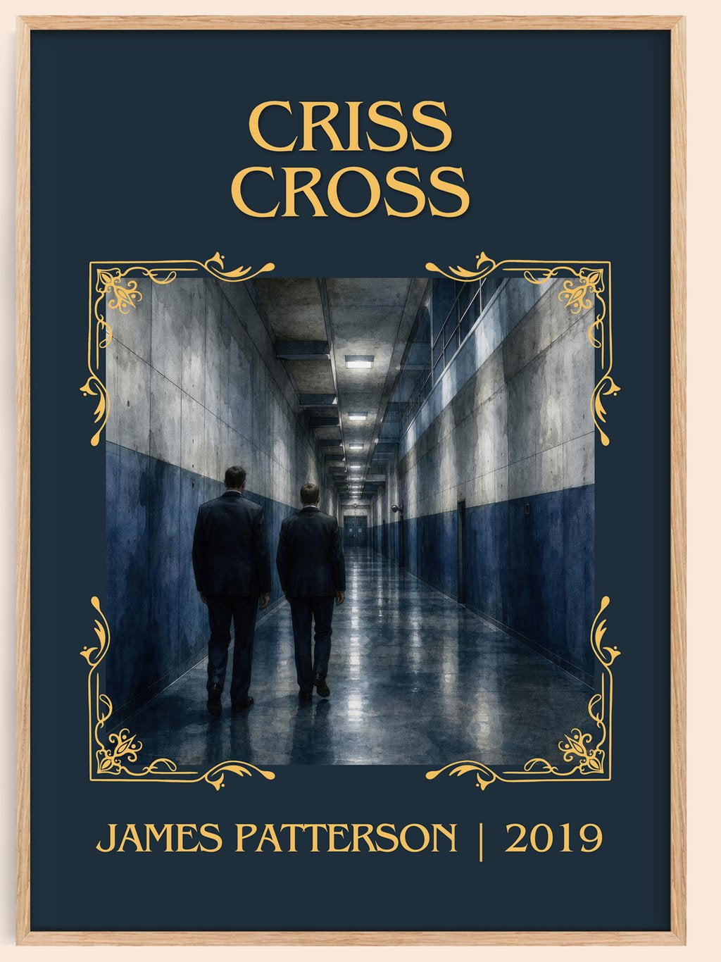 Criss Cross Classic Book Art Print by James Patterson – book poster