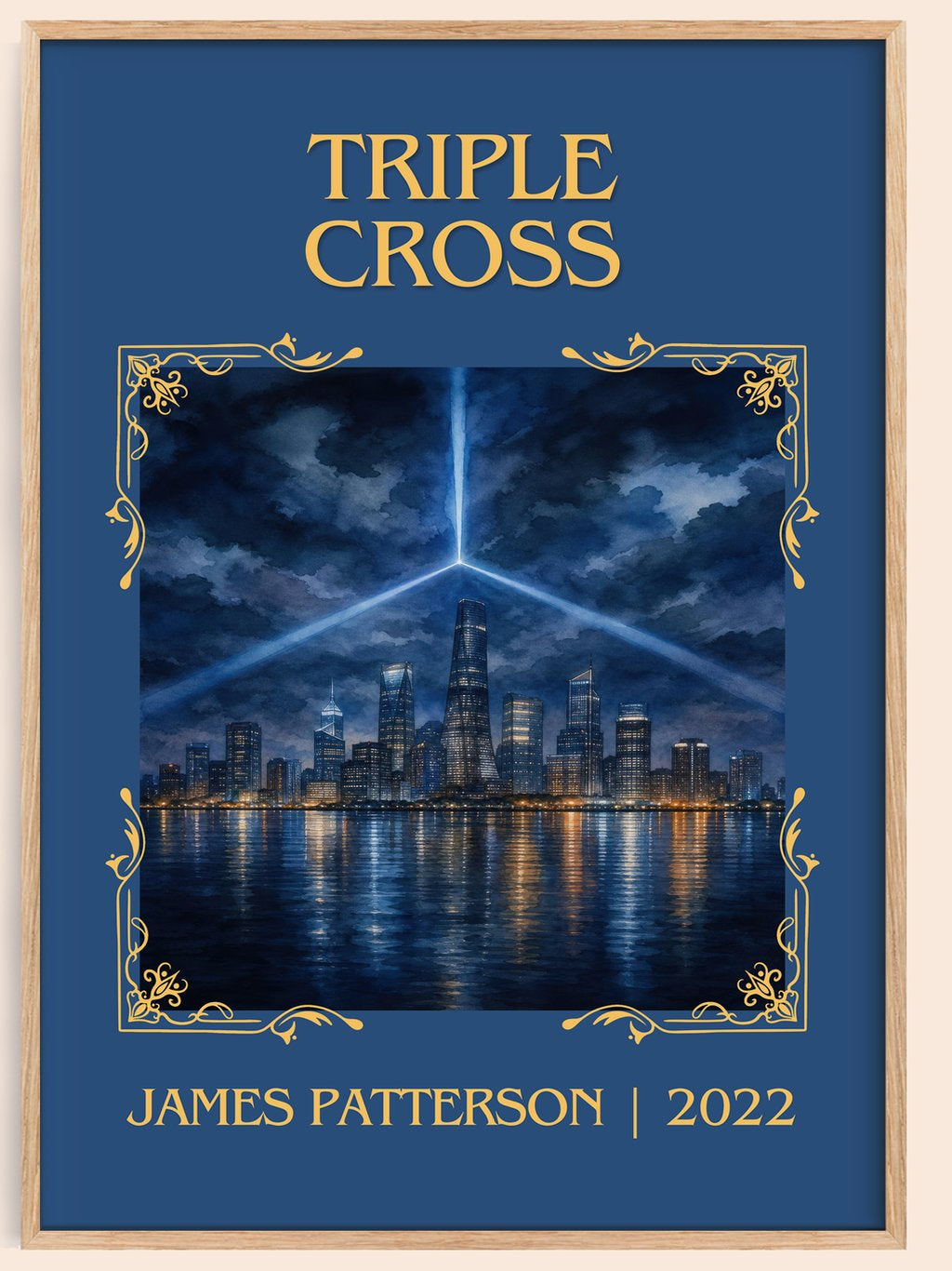 Triple Cross Classic Book Art Print by James Patterson – book poster