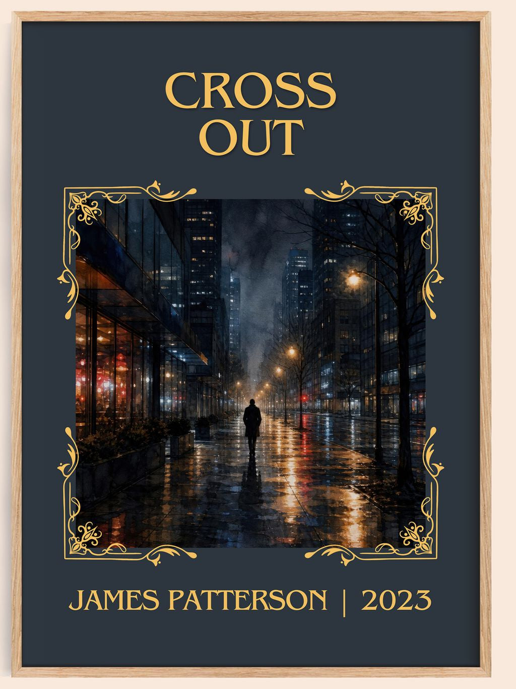 Cross Out Classic Book Art Print by James Patterson – book poster