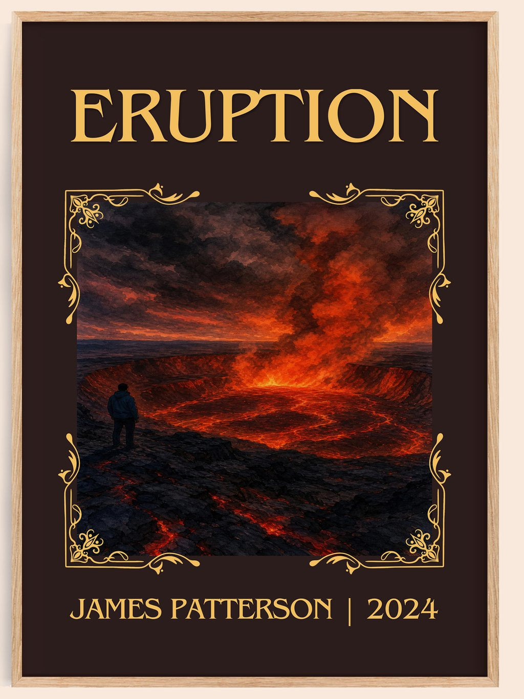 Eruption Classic Book Art Print by James Patterson – book poster