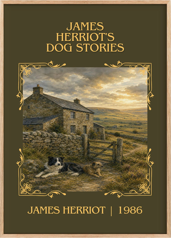James Herriot's Dog Stories Classic Book Art Print by James Herriot