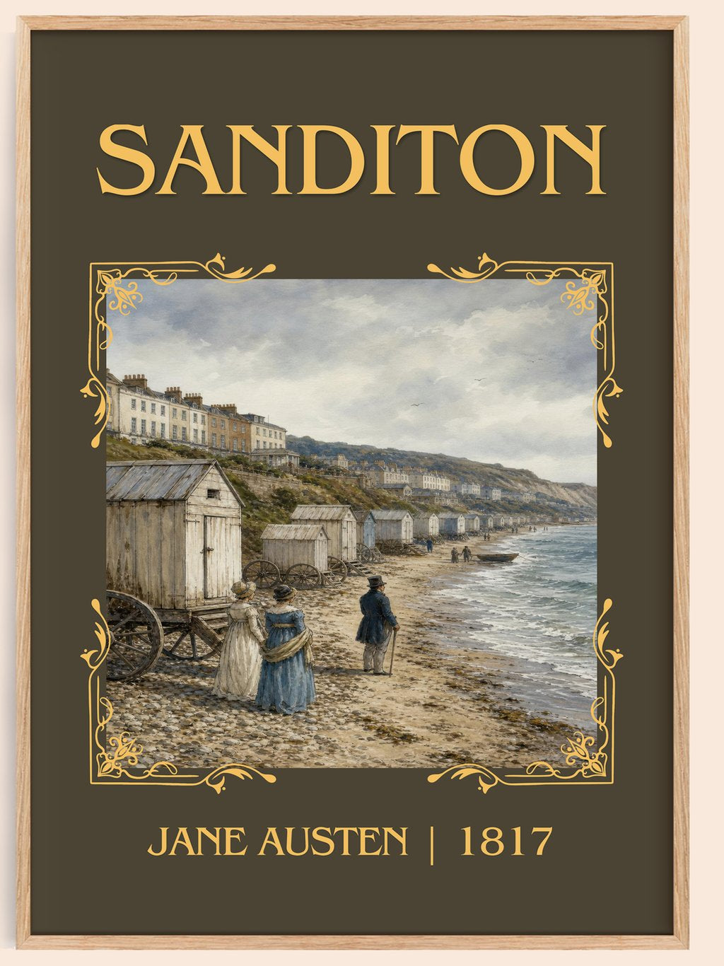 Sanditon Classic Book Art Print by Jane Austen – book poster