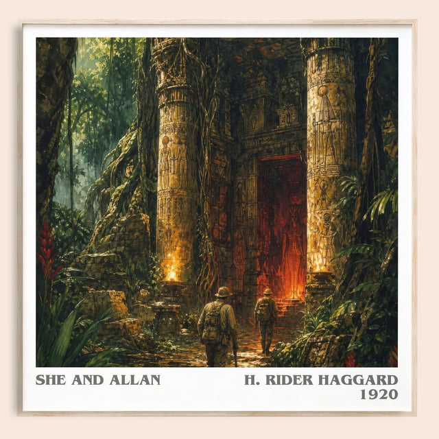 She And Allan Literary Art Print by H. Rider Haggard