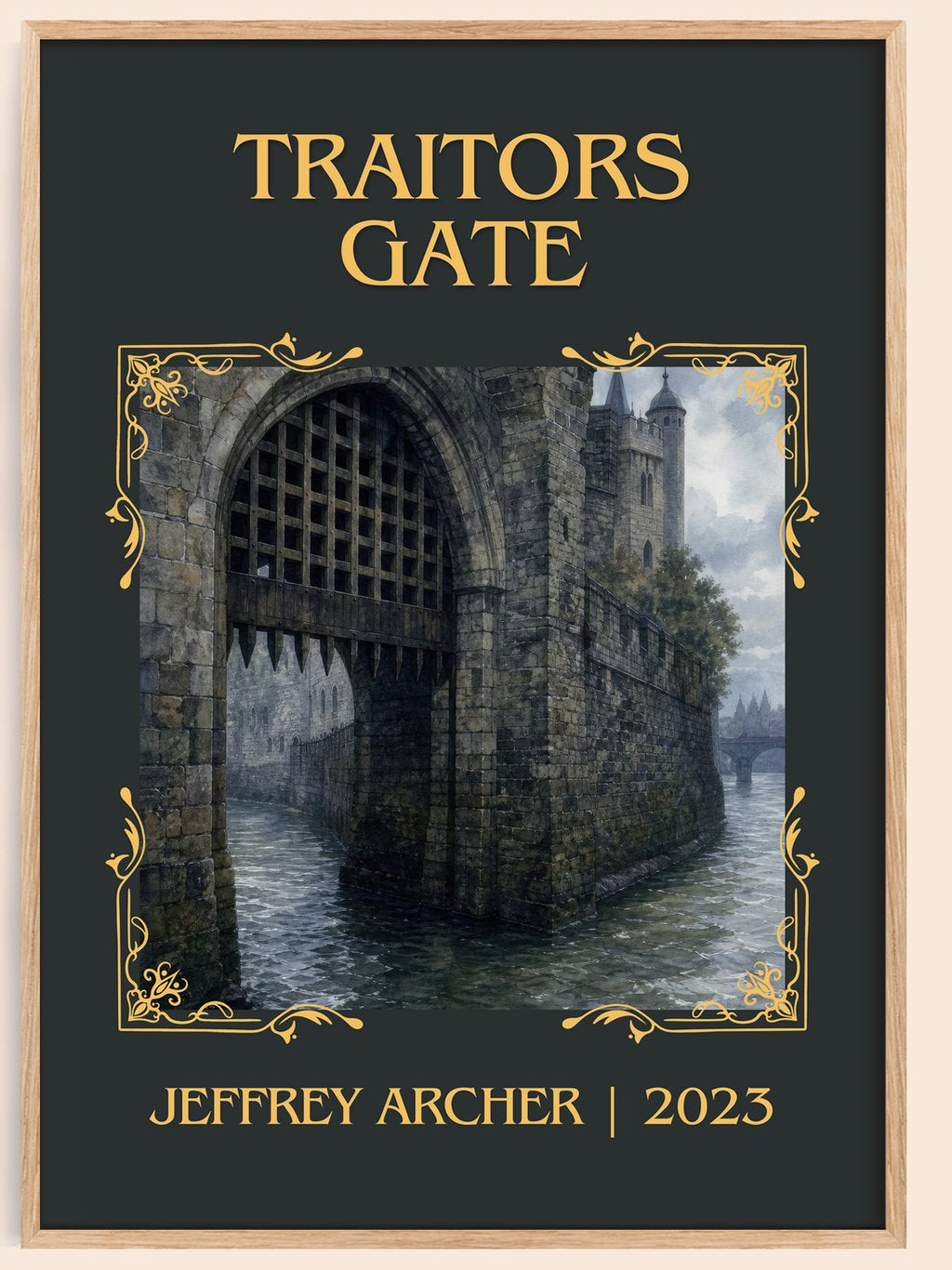 Traitors Gate Classic Book Art Print by Jeffrey Archer – book poster