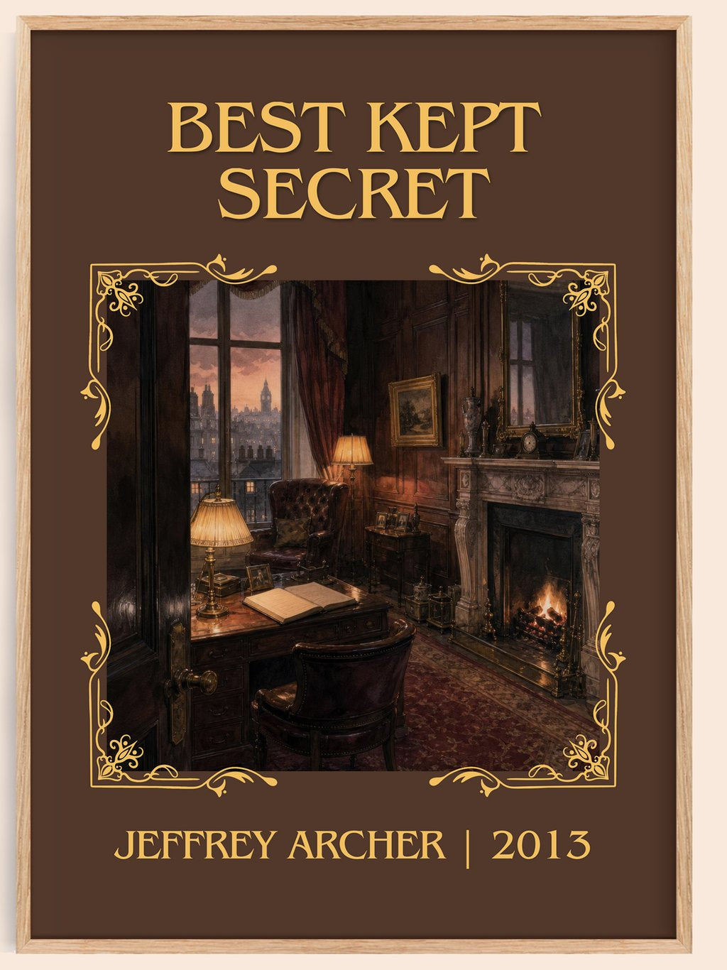 Best Kept Secret Classic Book Art Print by Jeffrey Archer – book poster