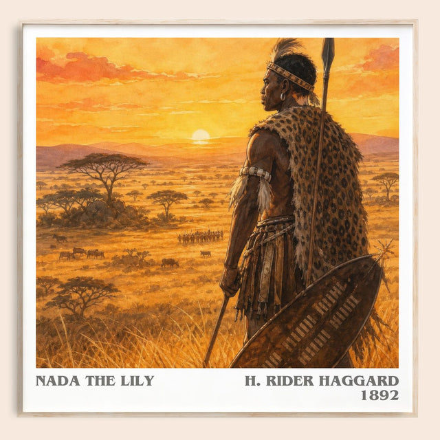 Nada The Lily Literary Art Print by H. Rider Haggard