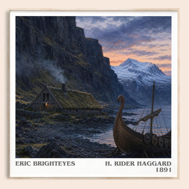 Eric Brighteyes Literary Art Print by H. Rider Haggard