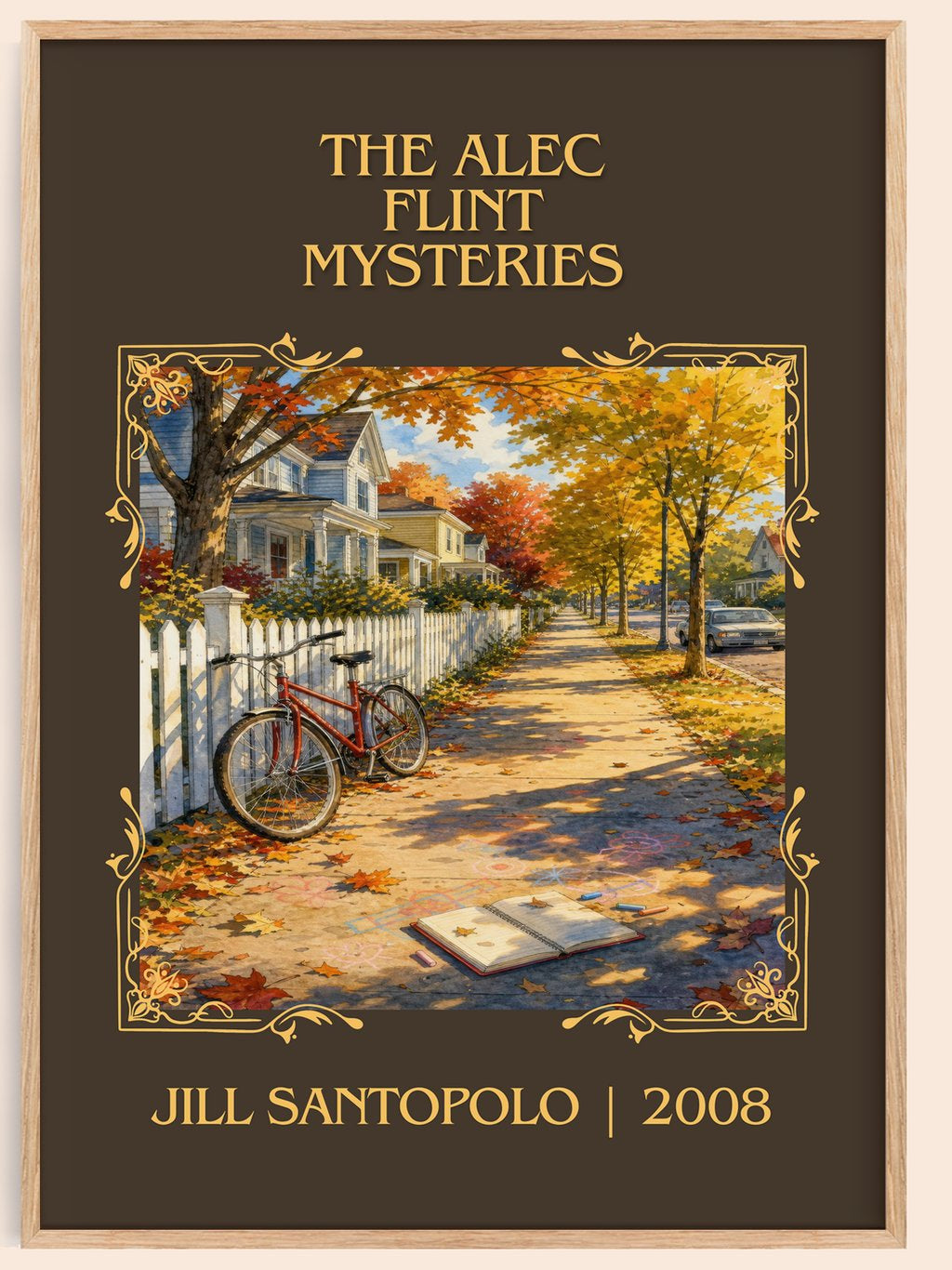 The Alec Flint Mysteries Classic Book Art Print by Jill Santopolo – book poster