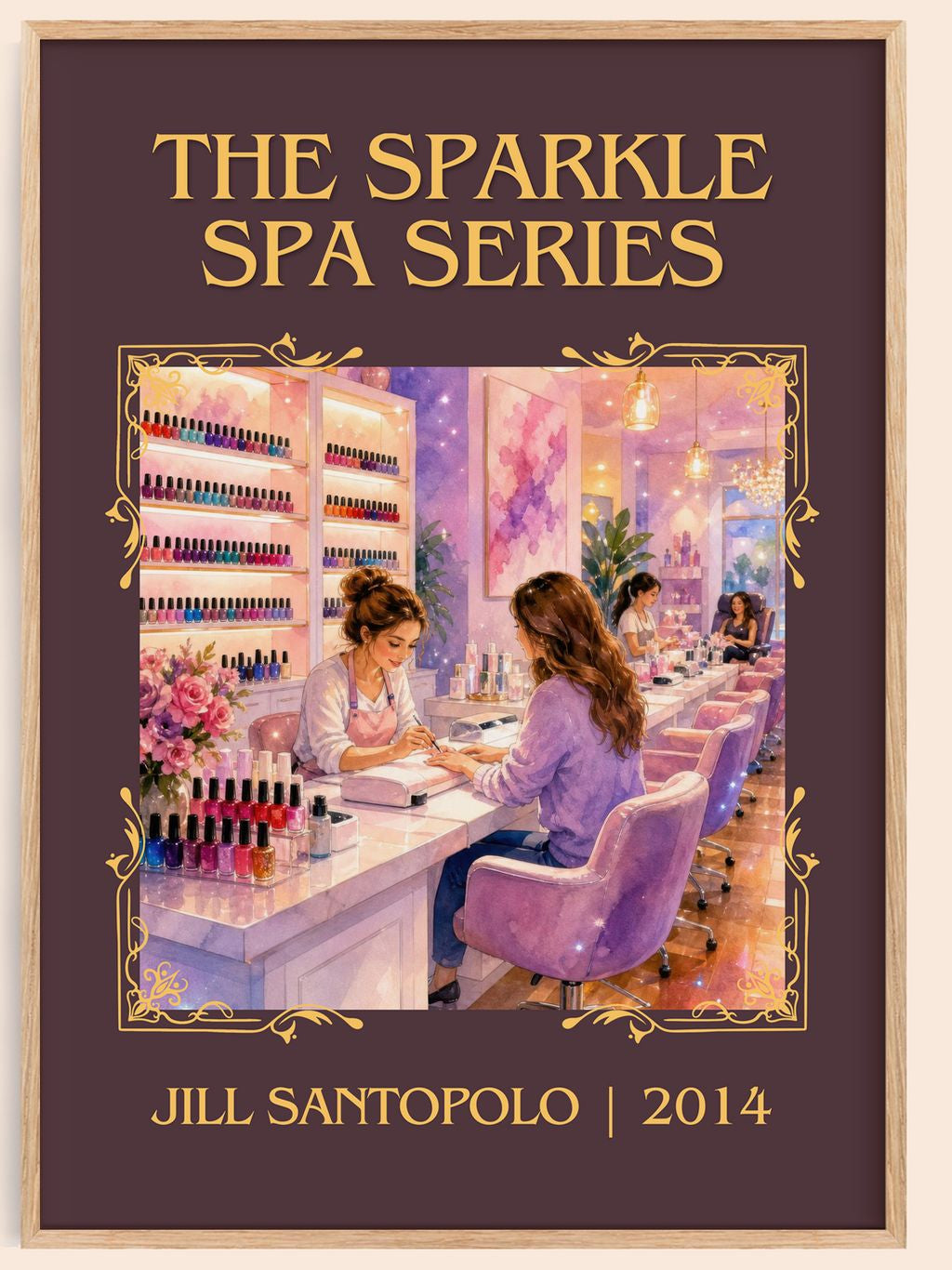 The Sparkle Spa Series Classic Book Art Print by Jill Santopolo – book poster