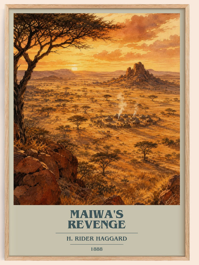 Maiwa'S Revenge Book Cover Poster by H. Rider Haggard