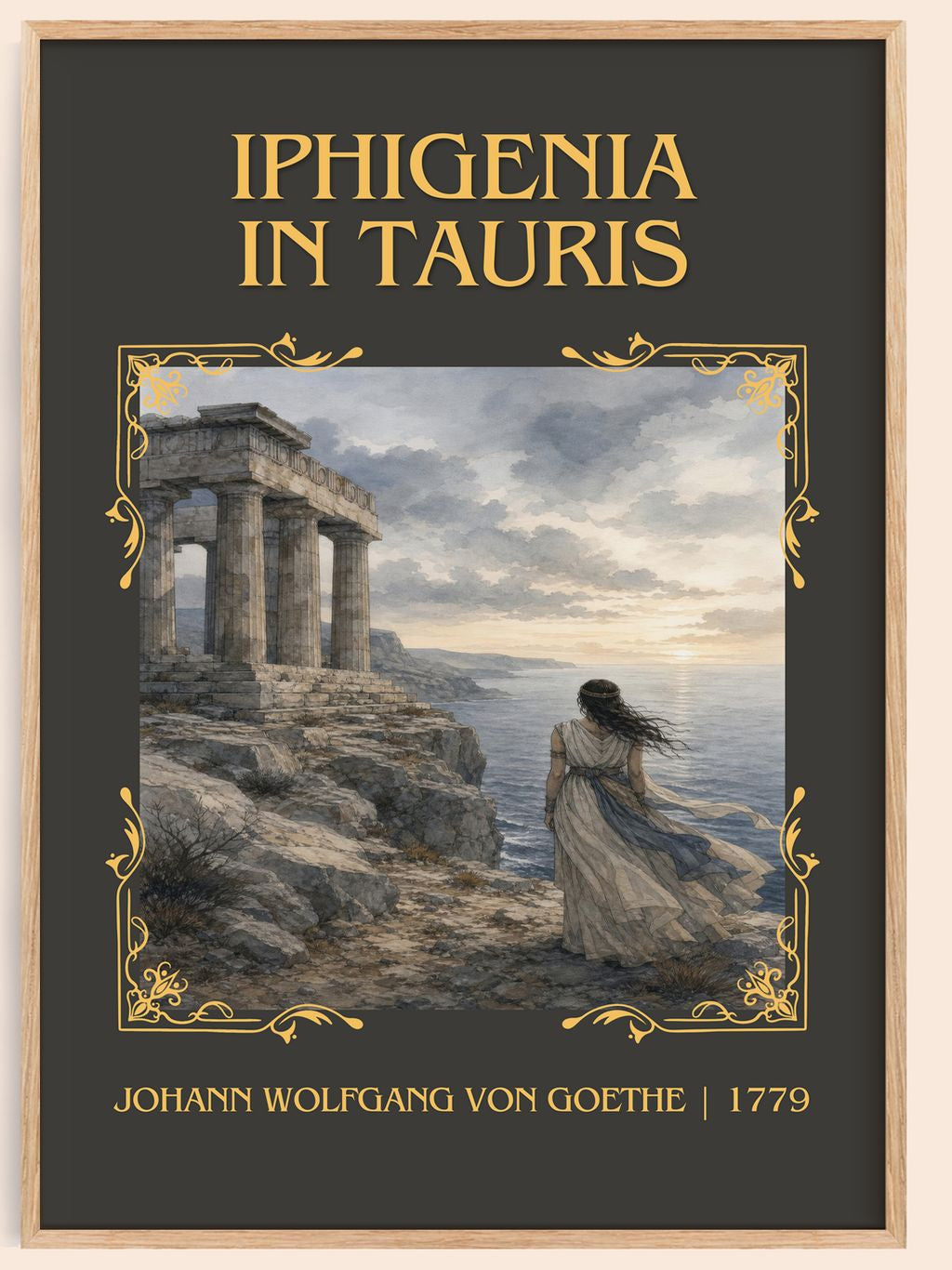 Iphigenia In Tauris Classic Book Art Print by J. Goethe – book poster