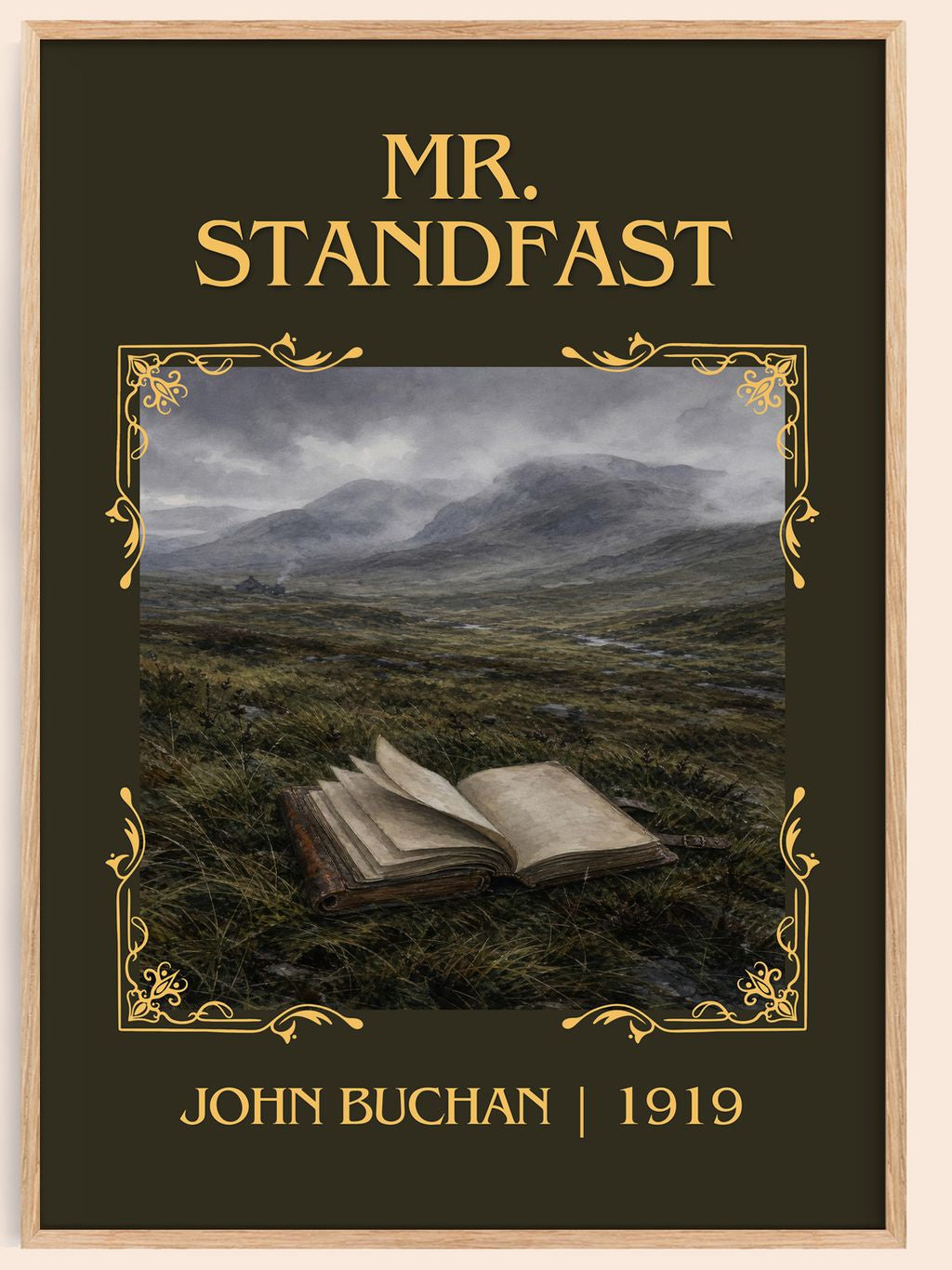 Mr. Standfast Classic Book Art Print by John Buchan – book poster