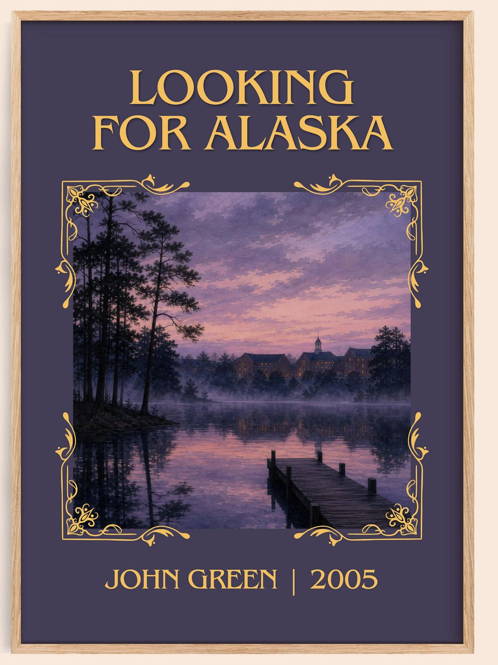 Looking For Alaska Classic Book Art Print by John Green – book poster