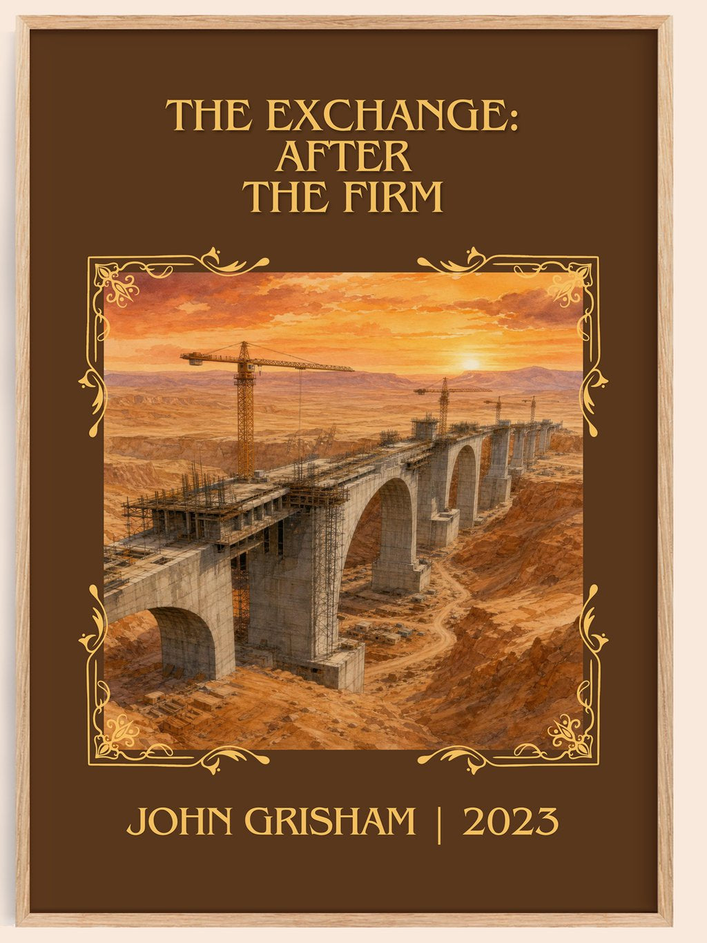 The Exchange: After The Firm Classic Book Art Print by John Grisham – book poster