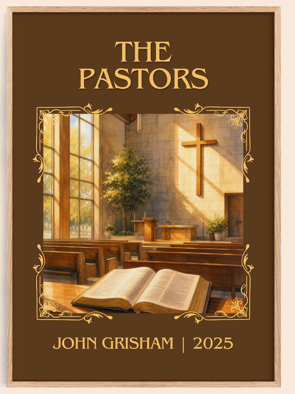 The Pastors Classic Book Art Print by John Grisham – book poster