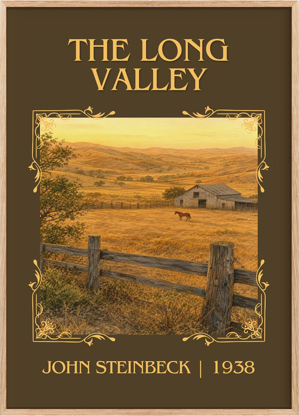 The Long Valley Classic Book Art Print by John Steinbeck