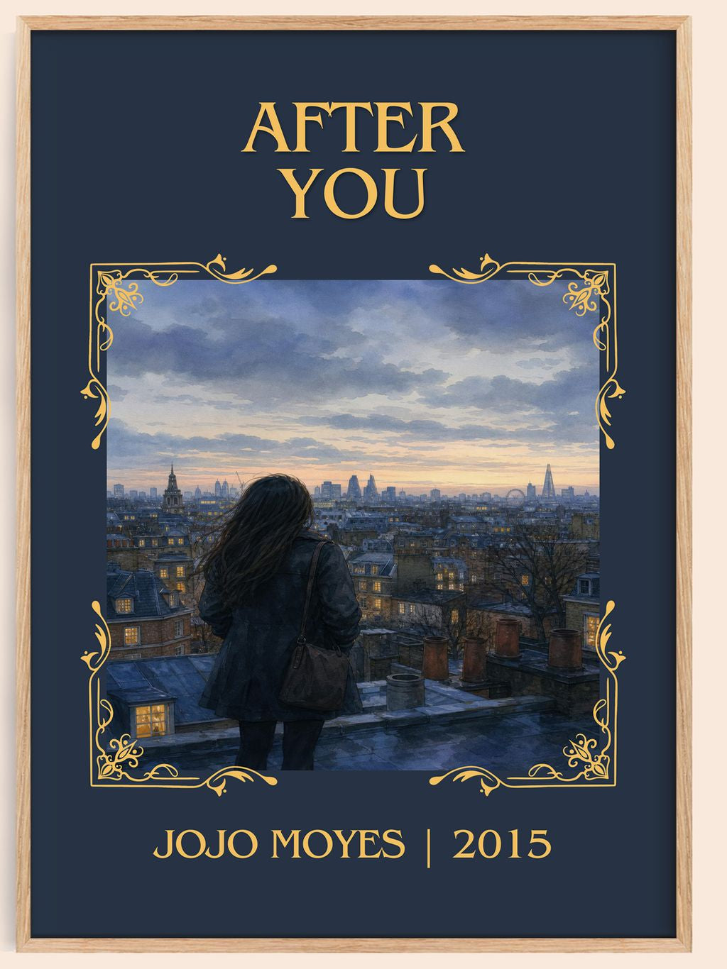 After You Classic Book Art Print by Jojo Moyes – book poster