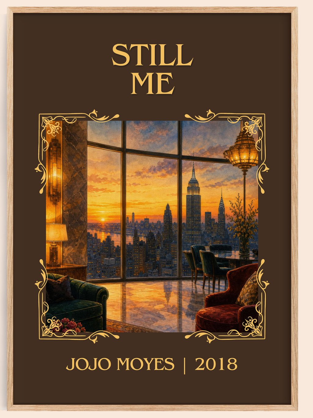 Still Me Classic Book Art Print by Jojo Moyes – book poster