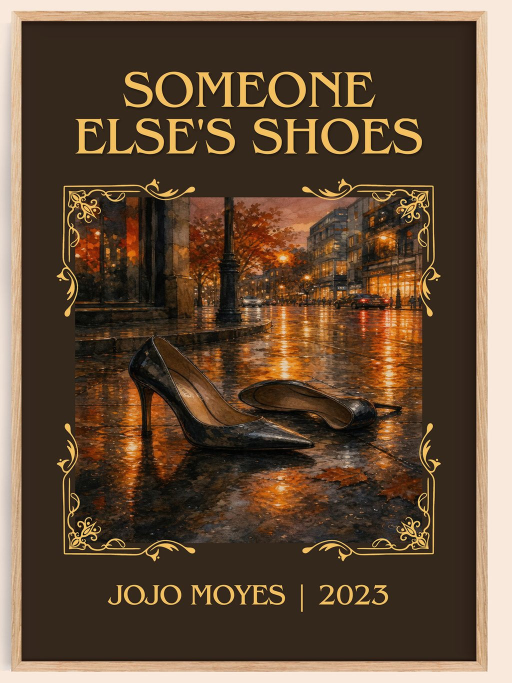 Someone Else's Shoes Classic Book Art Print by Jojo Moyes – book poster