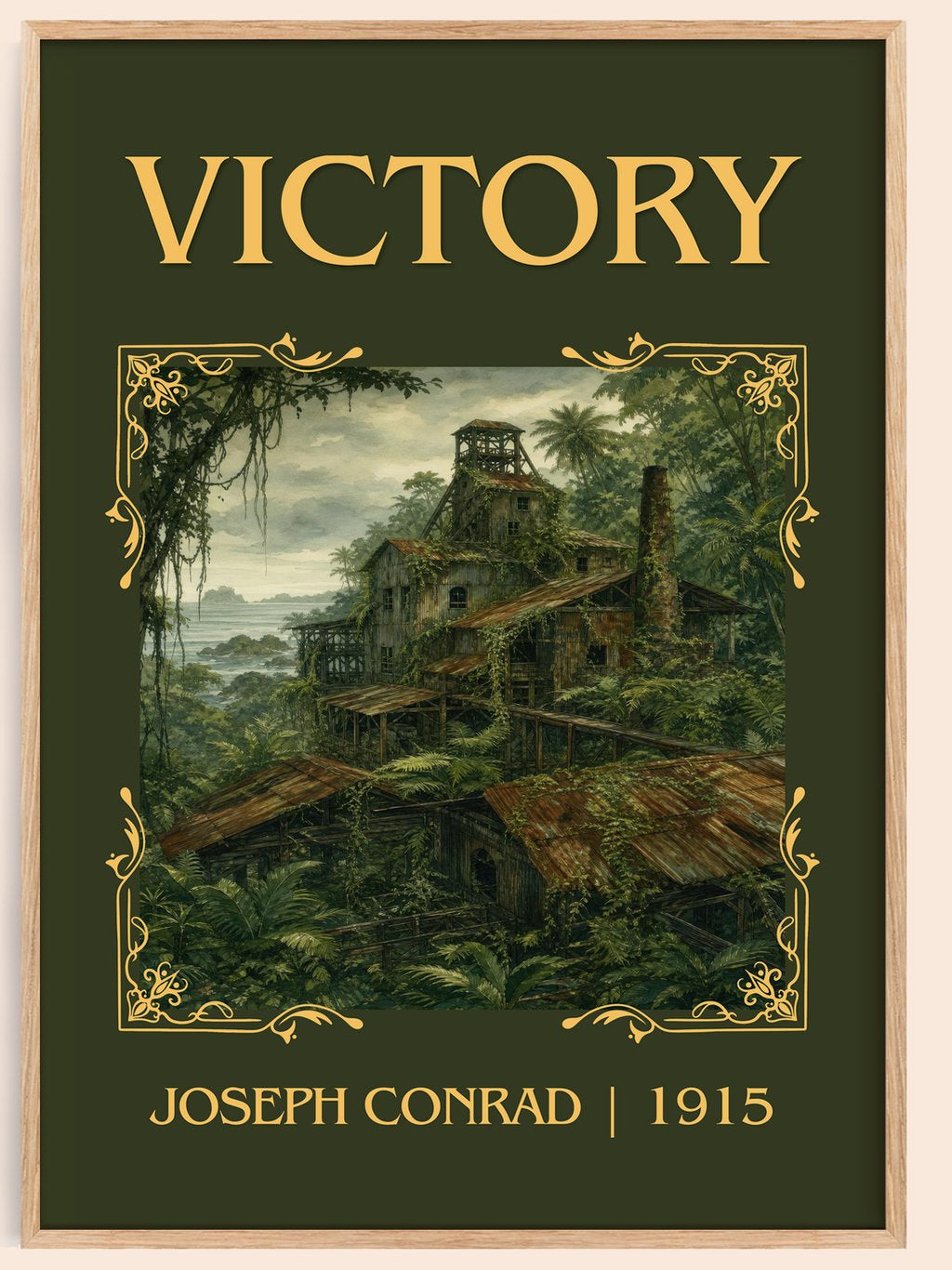 Victory Classic Book Art Print by Joseph Conrad – book poster