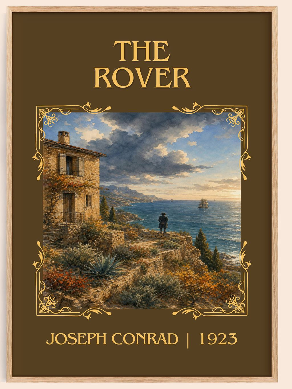 The Rover Classic Book Art Print by Joseph Conrad – book poster