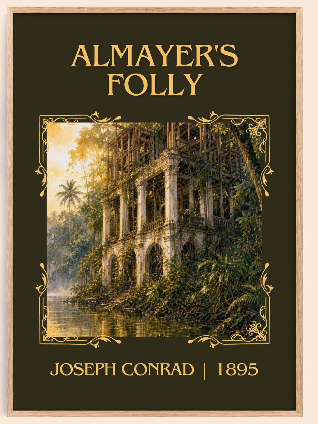 Almayer's Folly Classic Book Art Print by Joseph Conrad – book poster