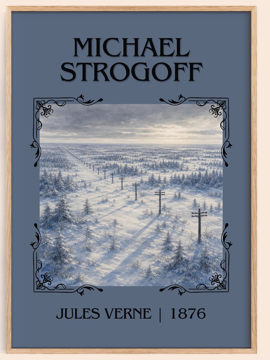 Michael Strogoff Classic Book Art Print by Jules Verne – book poster