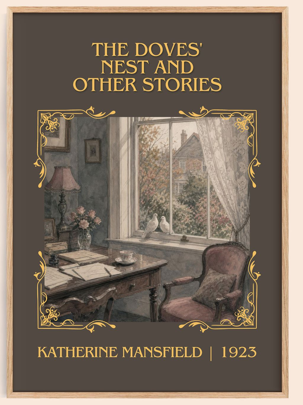 Doves' Nest And Other Stories Classic Book Art Print by K. Mansfield – book poster