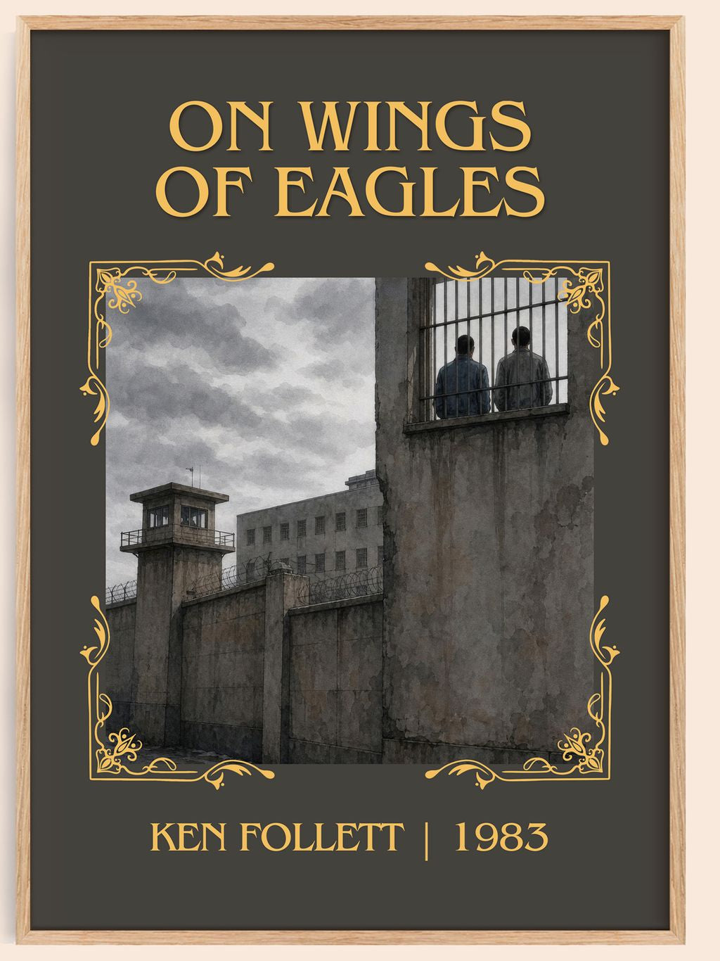 On Wings Of Eagles Classic Book Art Print by Ken Follett – book poster
