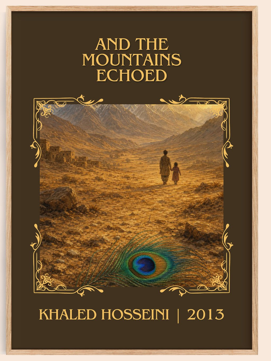 And The Mountains Echoed Classic Book Art Print by Khaled Hosseini – book poster